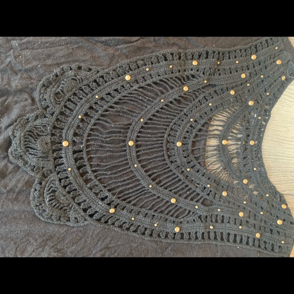 Black long sleep crop top - Picture 4 of 4